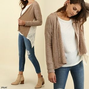 Umgee Top Size S M L Lace Button Cardigan Fairy Cottage Tunic Whimsigoth Womens